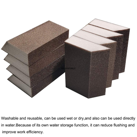 Häppchenkantenschwamm Sand für Holzmetallpolieren