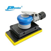 PANDAS 90×180mm Selbstvakuum-Pneumatikschleifer Quadratischer Exzenter-Luftschleifer Schleifmaschine in Industriequalität zum Polieren und Spachtelschleifen von Karosserien, Holzmöbeln und Möbeln